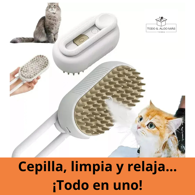 Cepillo de Vapor Relajante para Mascotas